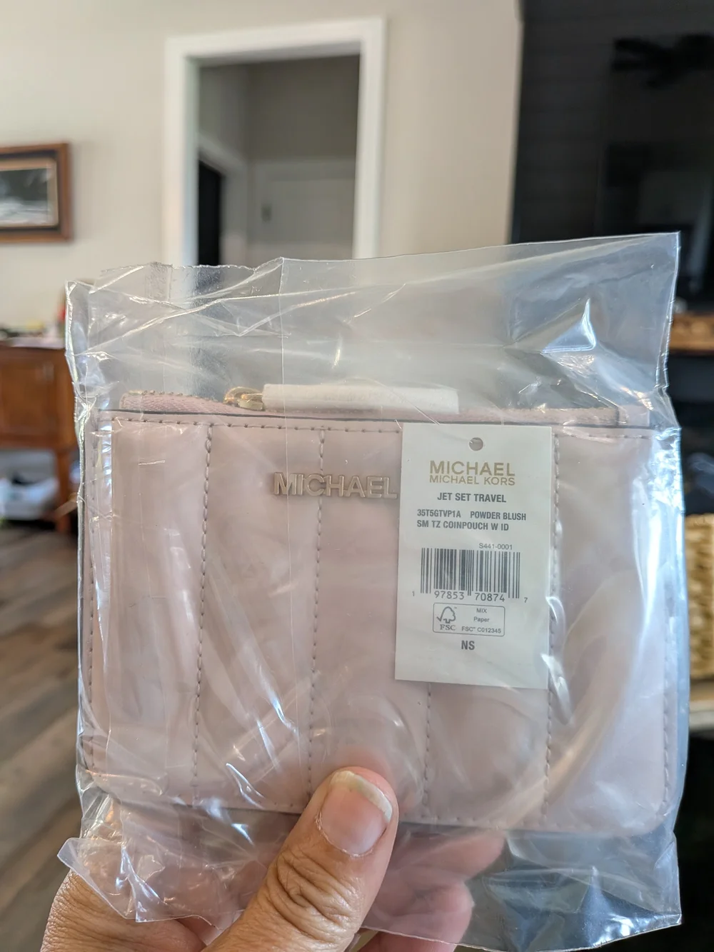 Michael Kors Jet Set Travel Small Coin Pouch - Powder Blush